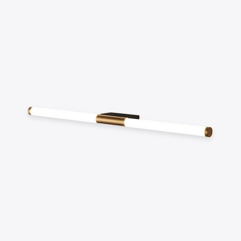 Linear LED Wall Sconce Gold Finish 19-27 inch Acrylic Shade for Bathroom Vanity Mirror Modern Over Mirror Light Bar | Lonoma