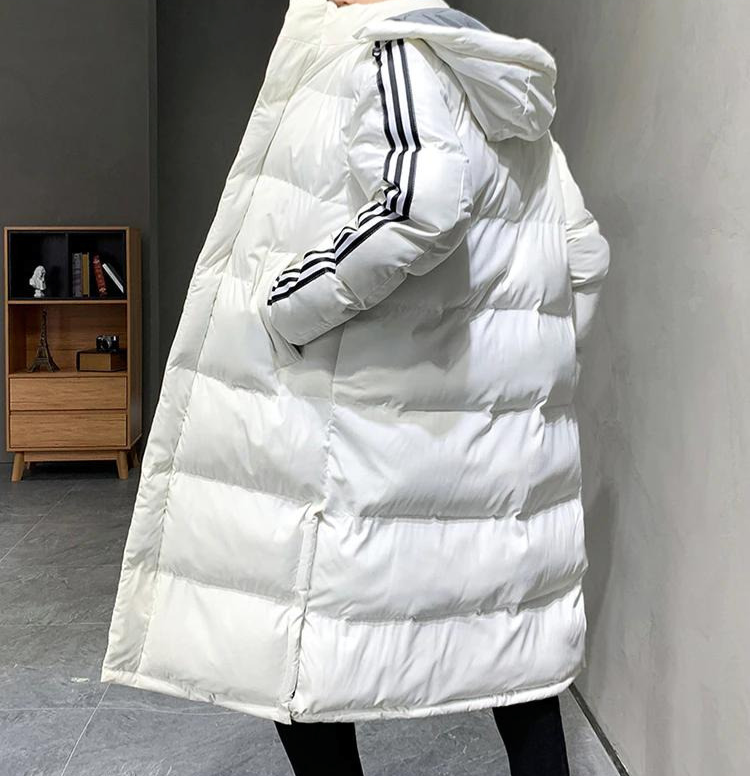 Women's Hooded Long Winter Puffer Coat — Warm Quilted Jacket for Cold Weather & Winter Days | Koossa