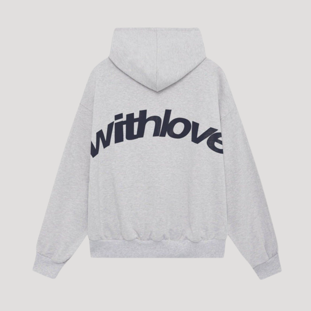 Graphic Print Hoodie Oversized Women's Pullover with Front Pocket Drawstring Hood Ribbed Cuffs for Street Style Casual Wear Fall Layering | Lonoma