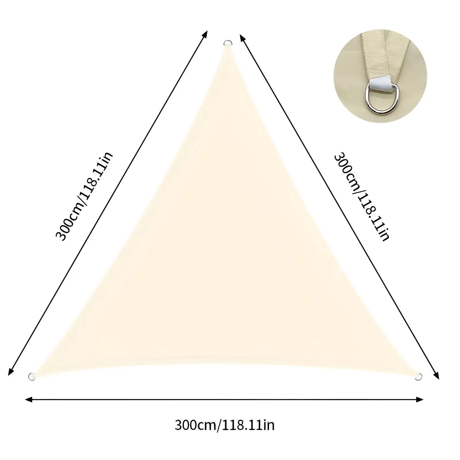 Voile d'ombrage triangulaire imperméable haute résistance – Protection UV optimale pour terrasse, jardin et piscine | Koossa