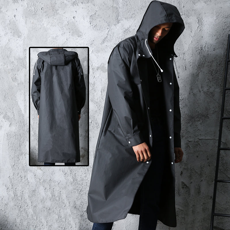 Unisex Waterproof Long Raincoat — Breathable Outdoor Coat for Autumn Walks & Countryside Adventures | Koossa