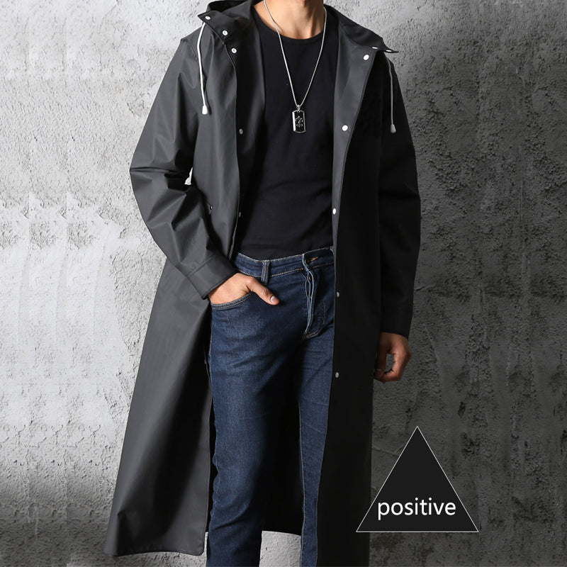 Unisex Waterproof Long Raincoat — Breathable Outdoor Coat for Autumn Walks & Countryside Adventures | Koossa
