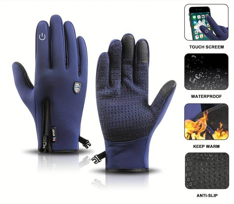 Heated Gloves with USB Power, Touchscreen Compatible, Waterproof Windproof Winter Gloves for Skiing, Hiking, Cycling & Commuting | Lonoma
