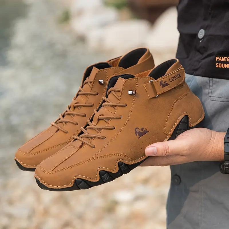 Men's Waterproof High-Top Boots — Elastic Slip-On Chelsea Boots for Outdoor & Casual Wear | Koossa