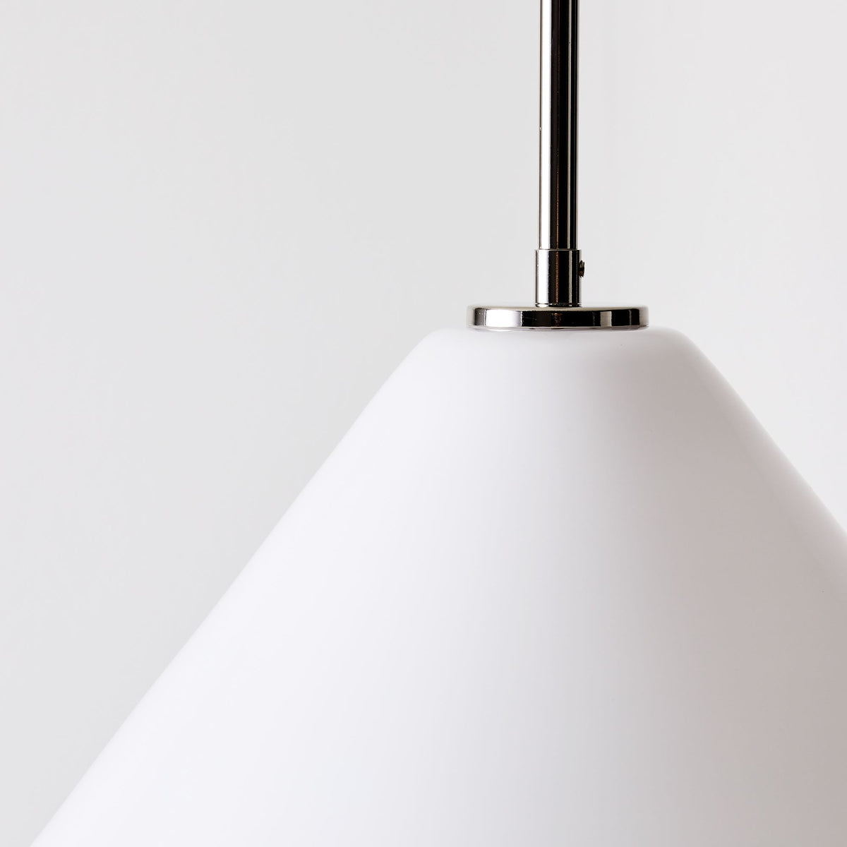 Tapered Glass Hanging Fixture with Metal Canopy – E26 Socket – Dimmable for Dining Room, Island, Entryway | Lonoma