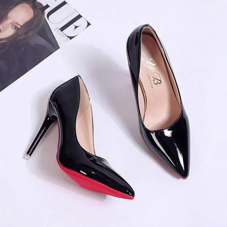 Women's Stiletto Court Shoes with Low Vamp & High Heel — Elegant Pointed Pumps for Office & Evening Wear | Koossa