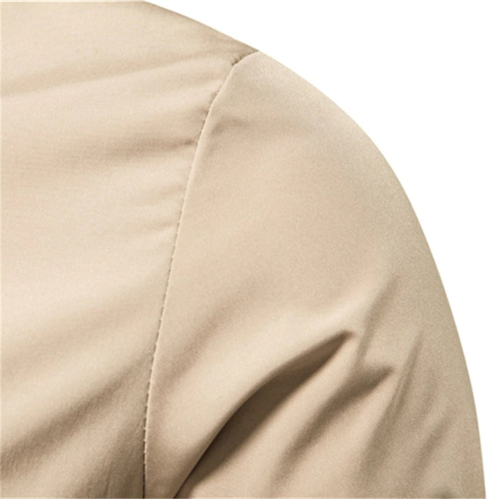 Bomber Jacket with Varsity Stripe Detail and Ribbed Trims in Four Versatile Colours | Classic Silhouette, Casual Layering Essential | Koossa