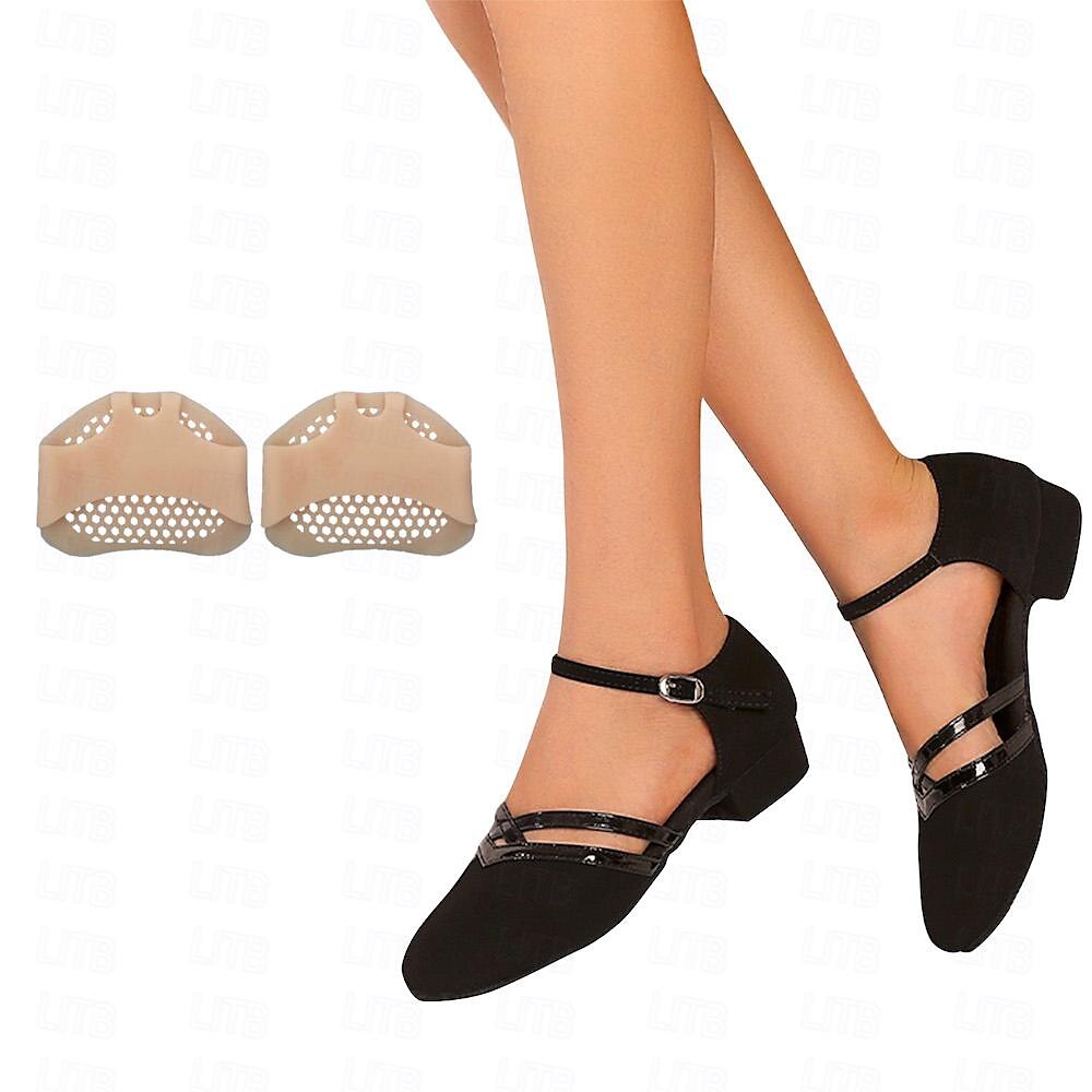 Women's Black Dance Shoes — Elegant Ballroom Shoes with Adjustable Ankle Strap for Latin & Ballroom Dancing | Koossa