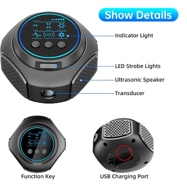 Ultrasonic Pest Repeller Plug-In Spider Control Chemical-Free Pet Safe Electronic Insect Deterrent for Home Indoor Coverage | Lonoma