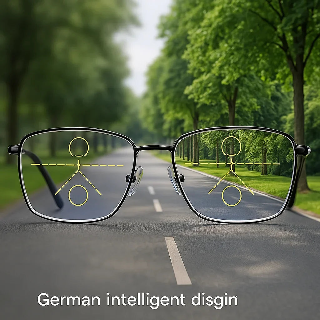 Progressive Multifocal Reading Glasses, Photochromic with Blue Light & UV Protection for Computer, Driving, Screen Time and Outdoor Use | Lonoma