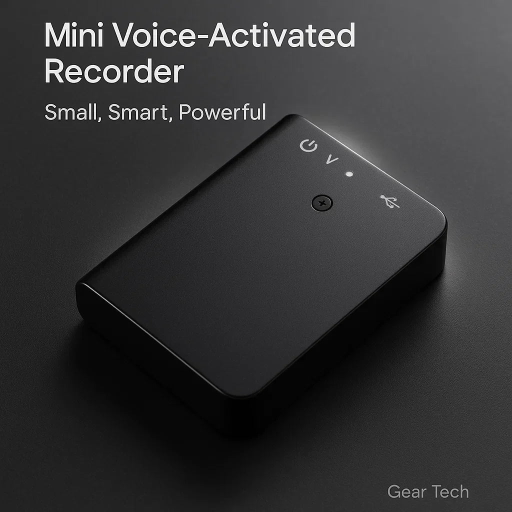 Dictaphone numérique 16 Go compact avec activation vocale et 50 heures d'autonomie idéal pour étudiants et réunions | Koossa