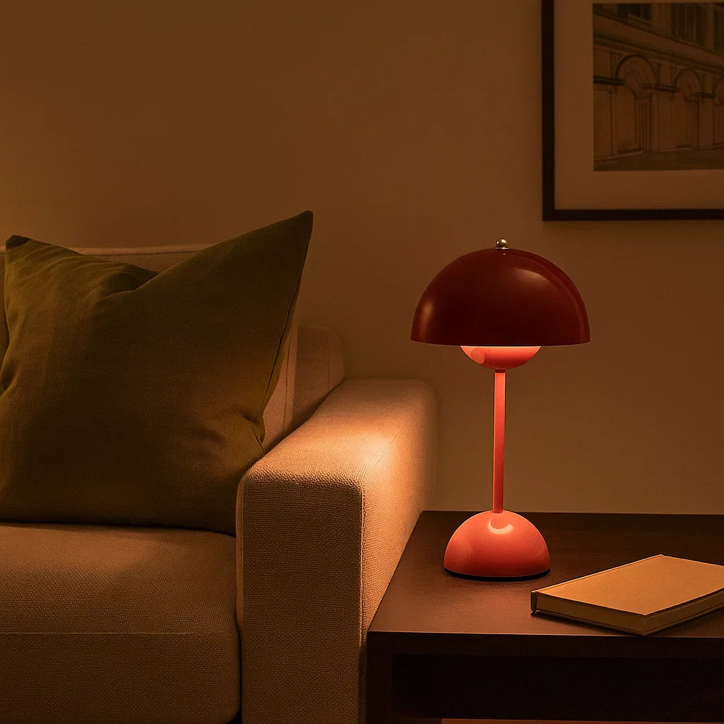 Lampe à poser LED tactile dimmable – Design épuré scandinave lumière chaleureuse bureau chevet ambiance | Koossa