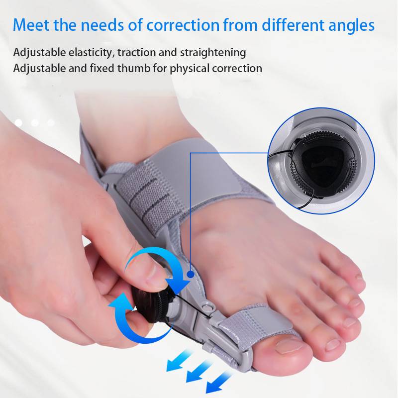 Adjustable Bunion Toe Straightener with Hinge Dial, Soft Silicone Big Toe Spacer for Foot Alignment, Day & Night Use, Universal Fit | Lonoma