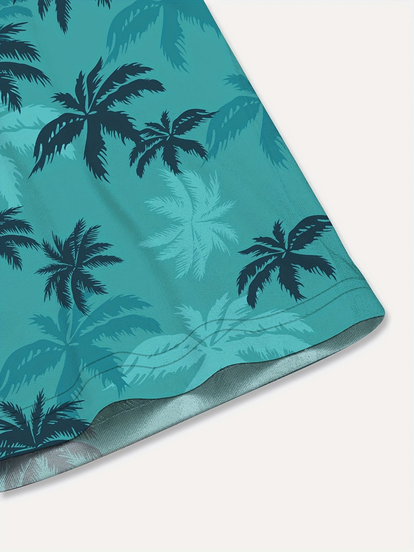 Men's Short Sleeve Shirt with Palm Print — Relaxed Summer Shirt for Casual Occasions & Beach Holidays | Koossa