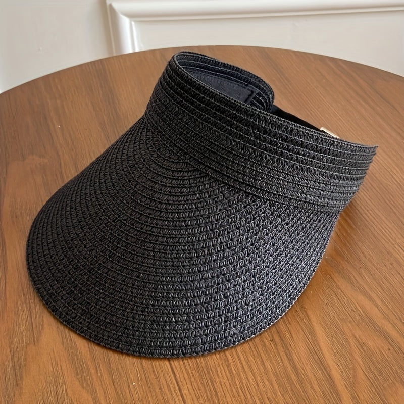 Women's Wide Brim Foldable Sun Visor – UV Protection Summer Hat for Beach & Garden | Koossa