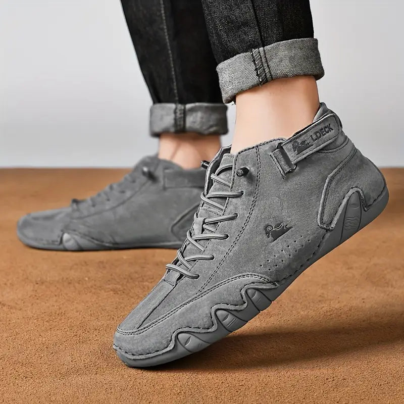 Men's Waterproof High-Top Boots — Elastic Slip-On Chelsea Boots for Outdoor & Casual Wear | Koossa
