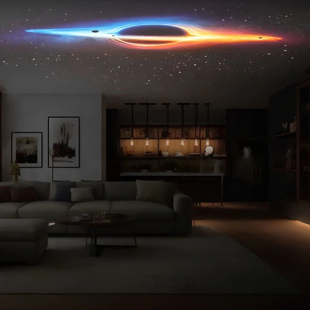 Projecteur ciel étoilé avec 12 scènes cosmos modulables pour chambre enfant ambiance nocturne effet galaxie | Koossa