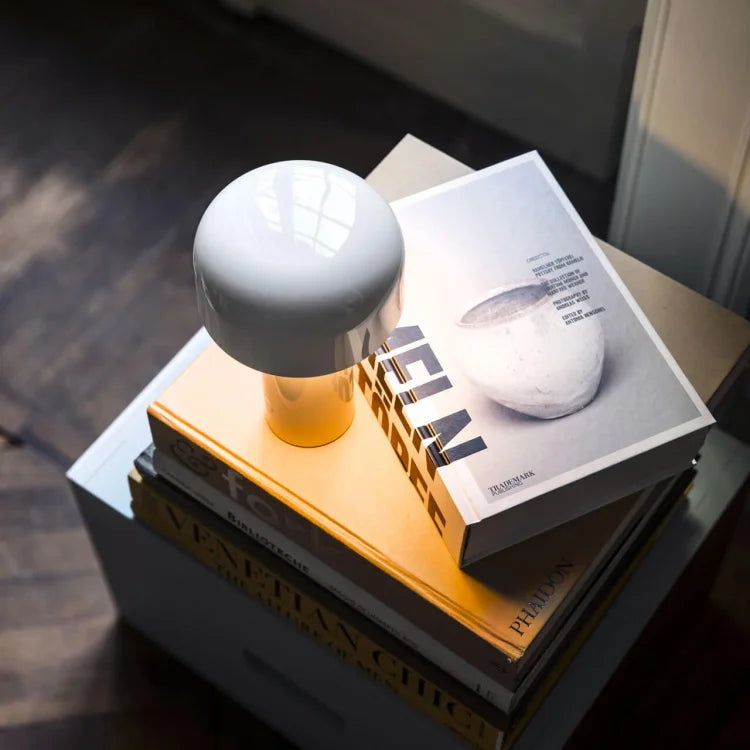 Lampe nomade LED tactile champignon rechargeable dimmable ambiance douce intérieur extérieur décoration | Koossa