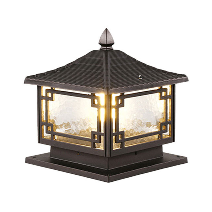 Outdoor Post Light Aluminum Garden Pillar Lamp Waterproof Pathway Lighting Coffee Gold Finish for Driveway Patio Yard Deck Landscape | Lonoma