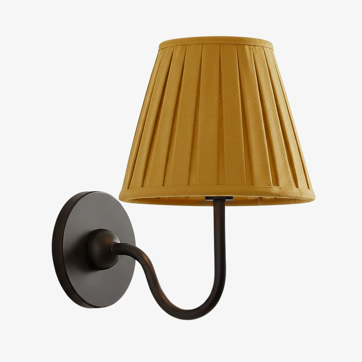 Applique murale élégante à abat-jour plissé en tissu – Éclairage classique et raffiné pour chambre et salon | Koossa