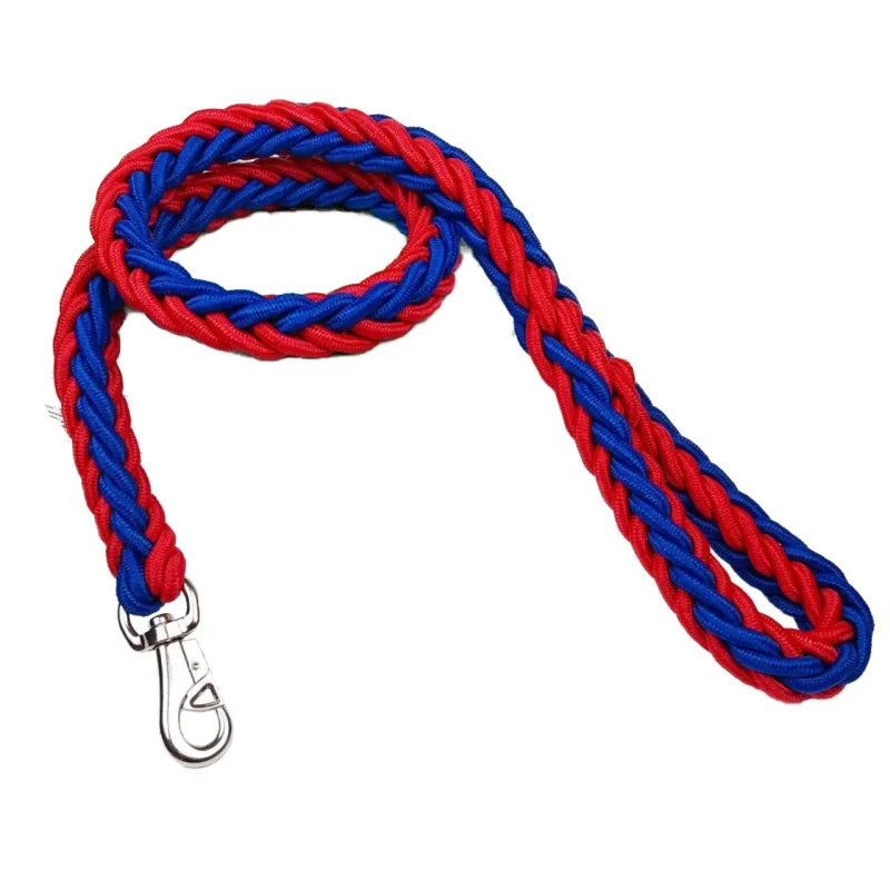 Dog Lead Braided Nylon 1.3m Heavy Duty Cushioned Handle Strong Dog Leash Thick Rope Tangle-Free Small Medium Large | Koossa