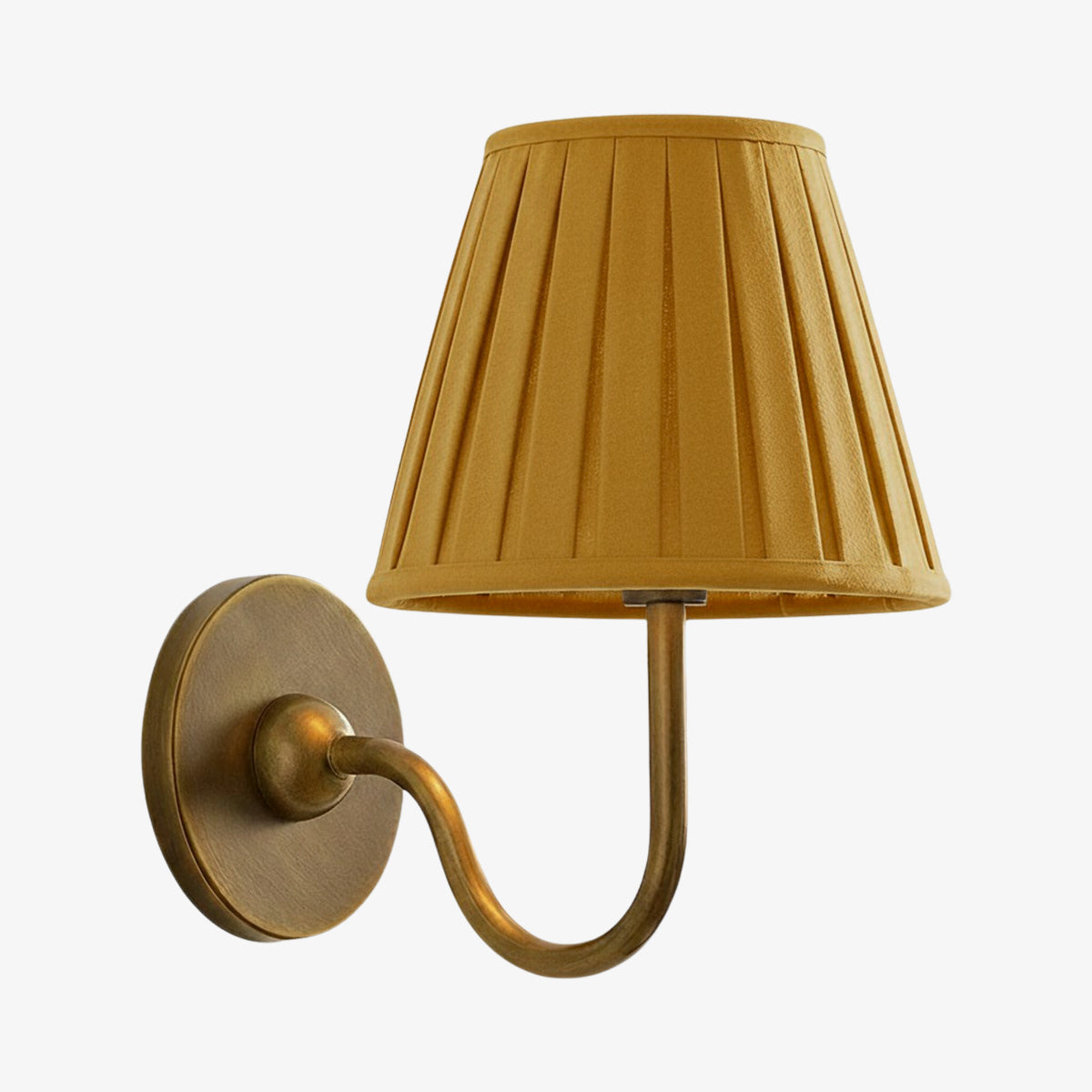Applique murale élégante à abat-jour plissé en tissu – Éclairage classique et raffiné pour chambre et salon | Koossa
