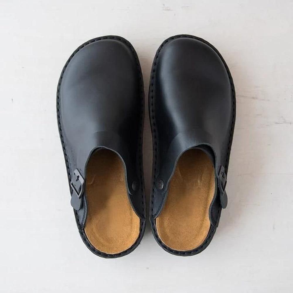 Men's Adjustable Leather Clogs — Everyday Comfort Shoes with Cushioned Footbed & Timeless Design | Koossa