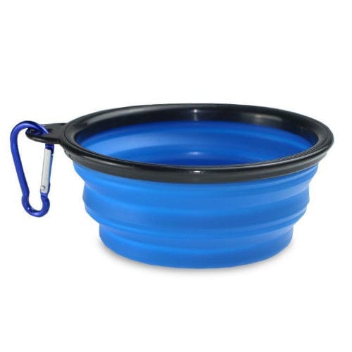 Collapsible Dog Bowl Silicone Travel 13cm 18cm Foldable Portable Clip-On Food Water Bowl Walking Hiking Camping | Koossa