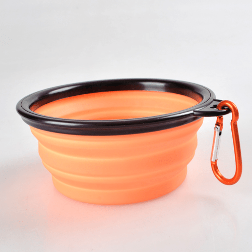 Collapsible Dog Bowl Silicone Travel 13cm 18cm Foldable Portable Clip-On Food Water Bowl Walking Hiking Camping | Koossa