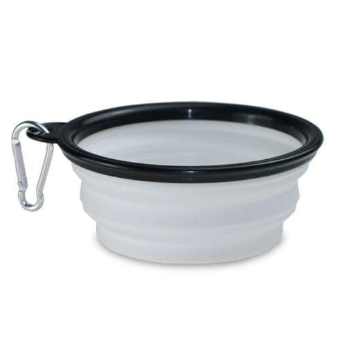 Collapsible Dog Bowl Silicone Travel 13cm 18cm Foldable Portable Clip-On Food Water Bowl Walking Hiking Camping | Koossa
