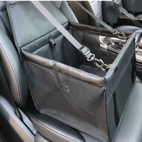 Dog Car Seat Carrier Elevated Booster Seat Secure Attach Belt Small Medium Dogs Travel Carrier Foldable Portable Car Pet Seat | Koossa