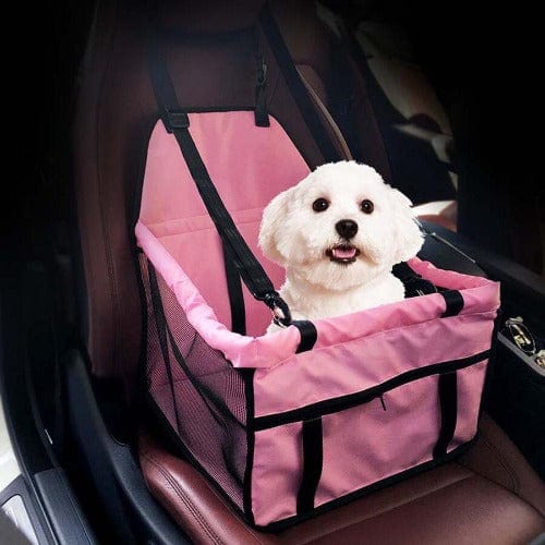 Dog Car Seat Carrier Elevated Booster Seat Secure Attach Belt Small Medium Dogs Travel Carrier Foldable Portable Car Pet Seat | Koossa