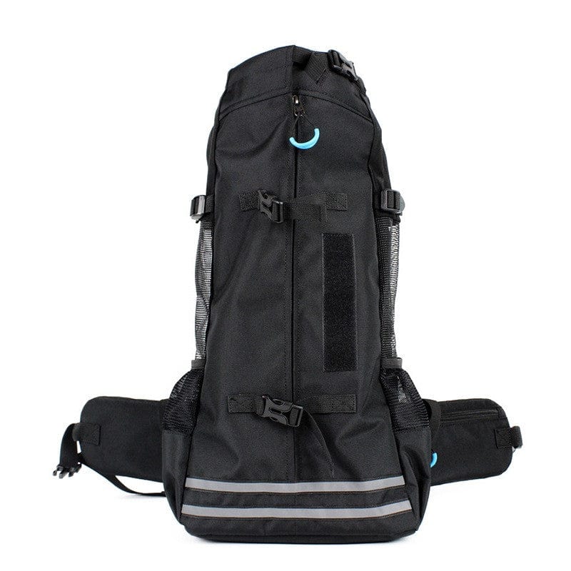 Dog Hiking Backpack 600D Oxford Mesh M L Up to 18kg Reflective Safety Leash Padded Straps Outdoor Carrier Travel | Koossa