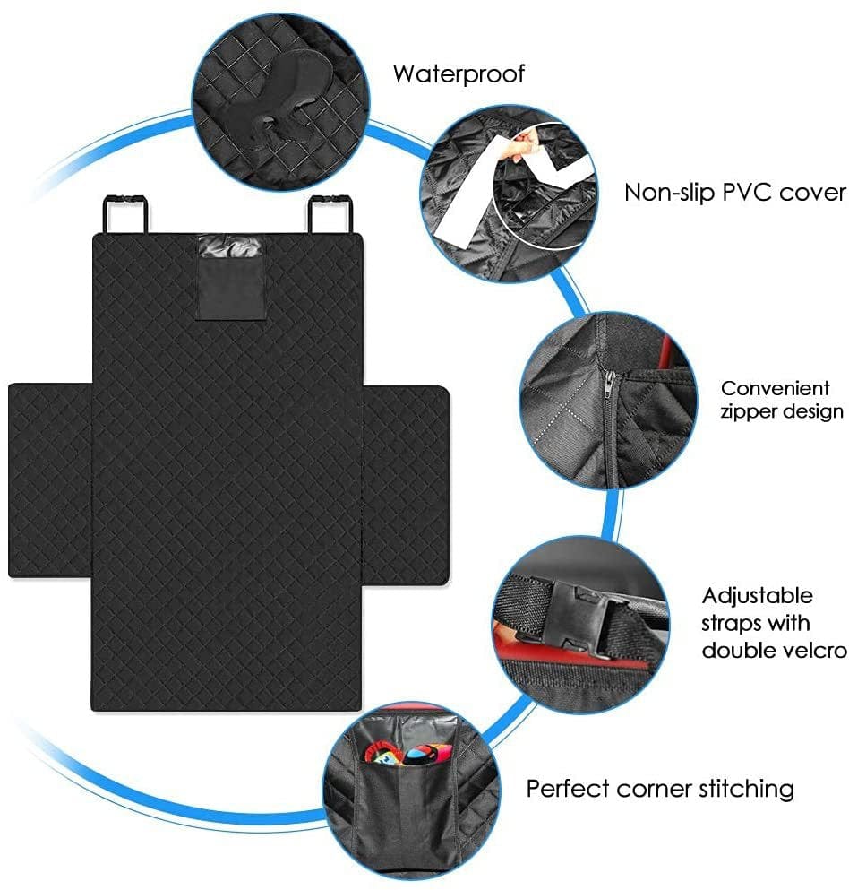 Dog Car Boot Liner Oxford D600 Waterproof Scratch-Proof Non-Slip Universal SUV Van 90–110cm Quilted Boot Cover | Koossa