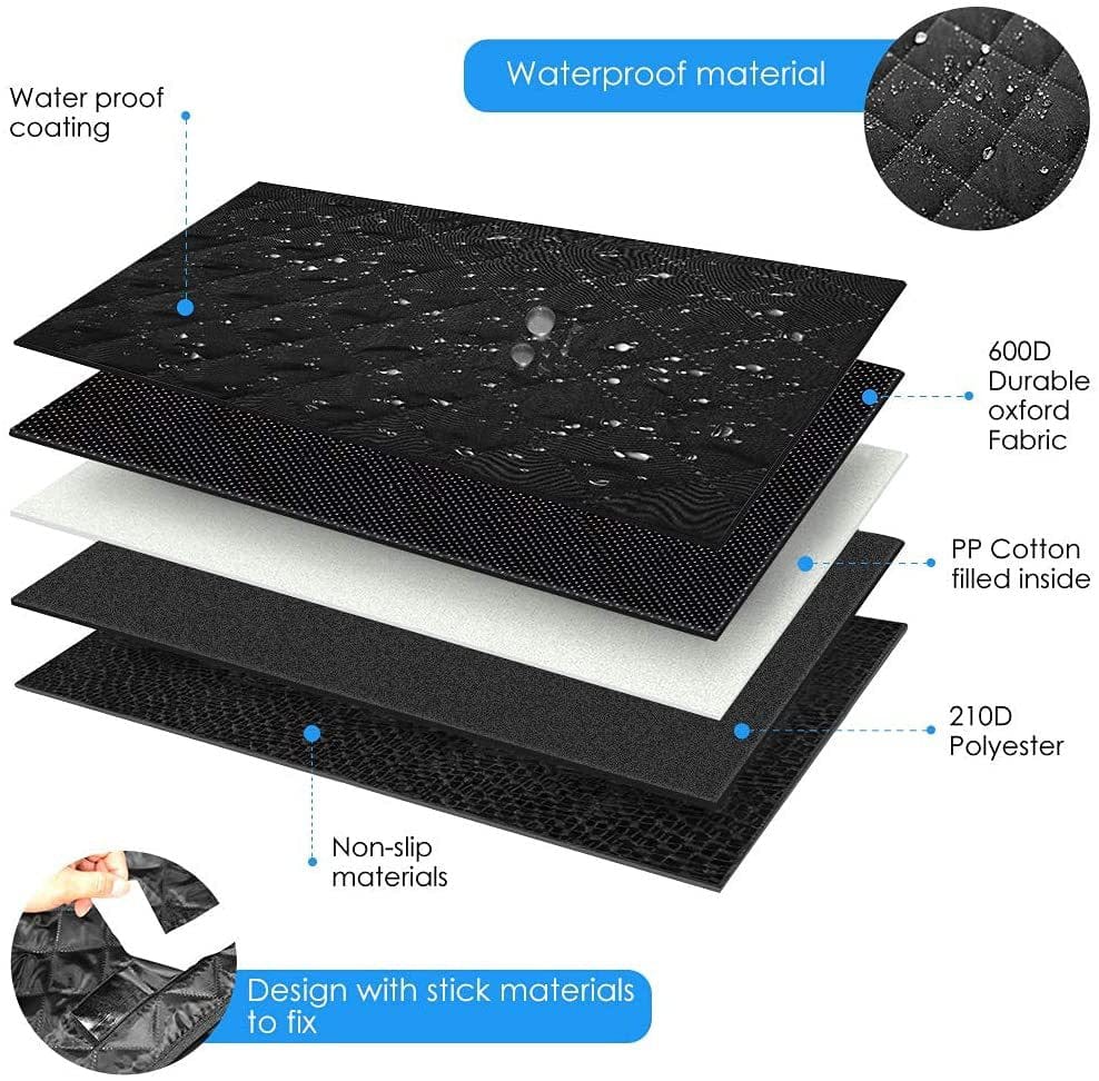 Dog Car Boot Liner Oxford D600 Waterproof Scratch-Proof Non-Slip Universal SUV Van 90–110cm Quilted Boot Cover | Koossa