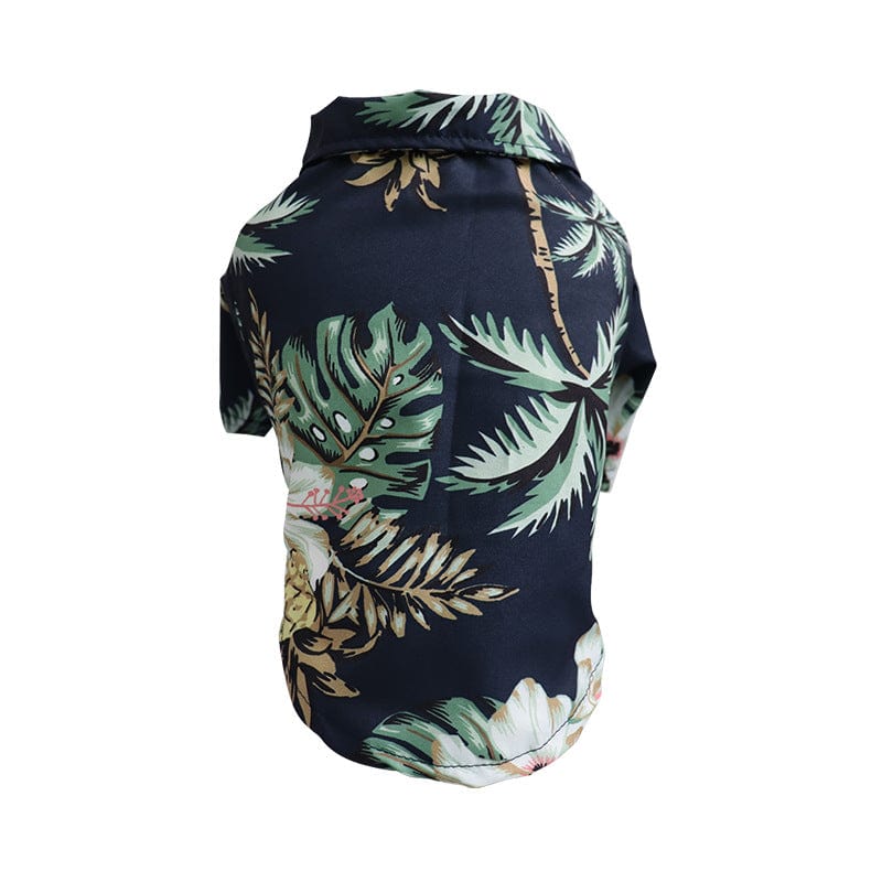 Dog Hawaiian Shirt Lightweight Breathable Tropical Print Button-Down Short Sleeve Summer Dog Top XS–XL Beach Holiday | Koossa