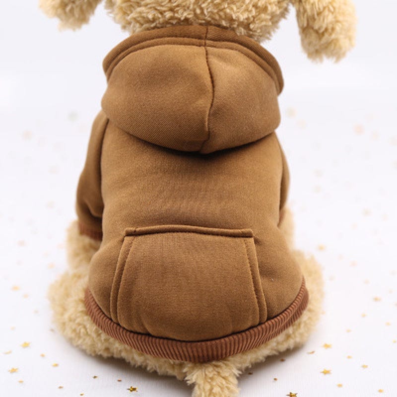 Dog Hoodie Soft Polyester Fleece Lined XS–XXL Small Large Dog Jumper Warm Winter Sweatshirt Pink Navy Red Orange | Koossa