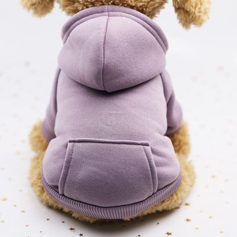 Dog Hoodie Soft Polyester Fleece Lined XS–XXL Small Large Dog Jumper Warm Winter Sweatshirt Pink Navy Red Orange | Koossa