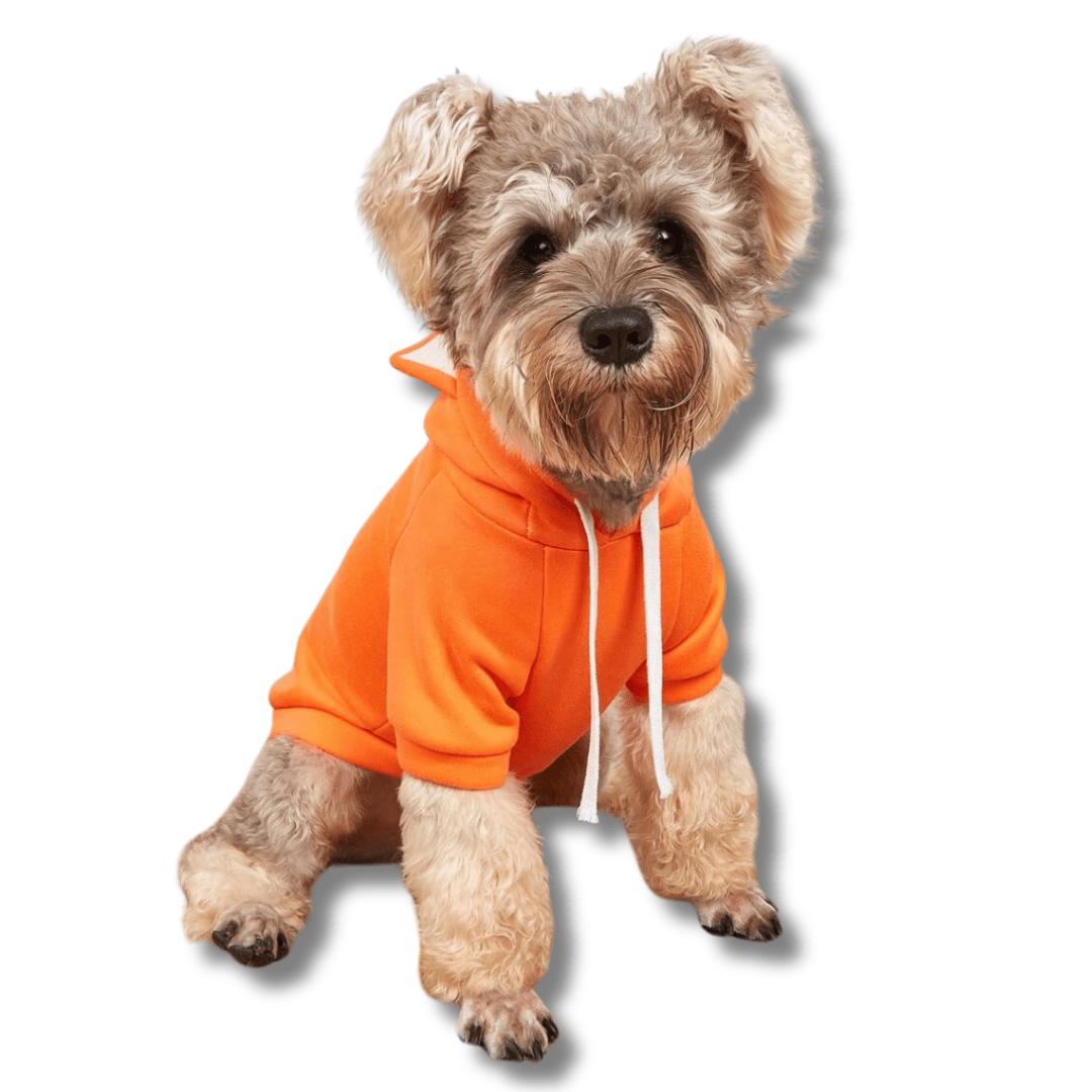 Dog Hoodie Soft Polyester Fleece Lined XS–XXL Small Large Dog Jumper Warm Winter Sweatshirt Pink Navy Red Orange | Koossa