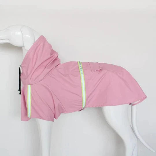 Dog Raincoat Waterproof Hooded Reflective Lightweight Rain Jacket Small Medium Large Dog Poncho Outdoor Walk Yellow Orange Blue Pink Green | Koossa