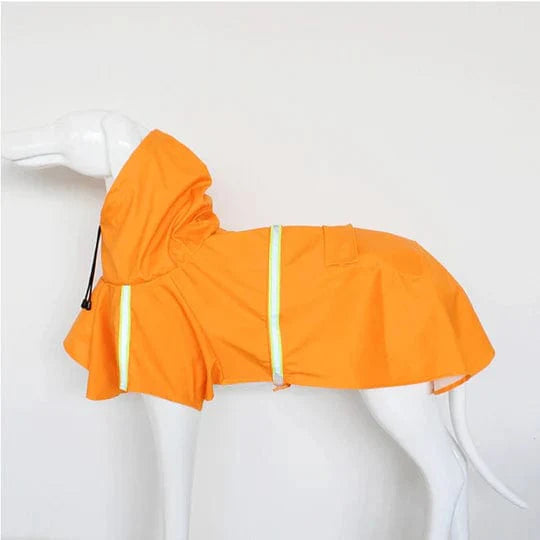 Dog Raincoat Waterproof Hooded Reflective Lightweight Rain Jacket Small Medium Large Dog Poncho Outdoor Walk Yellow Orange Blue Pink Green | Koossa
