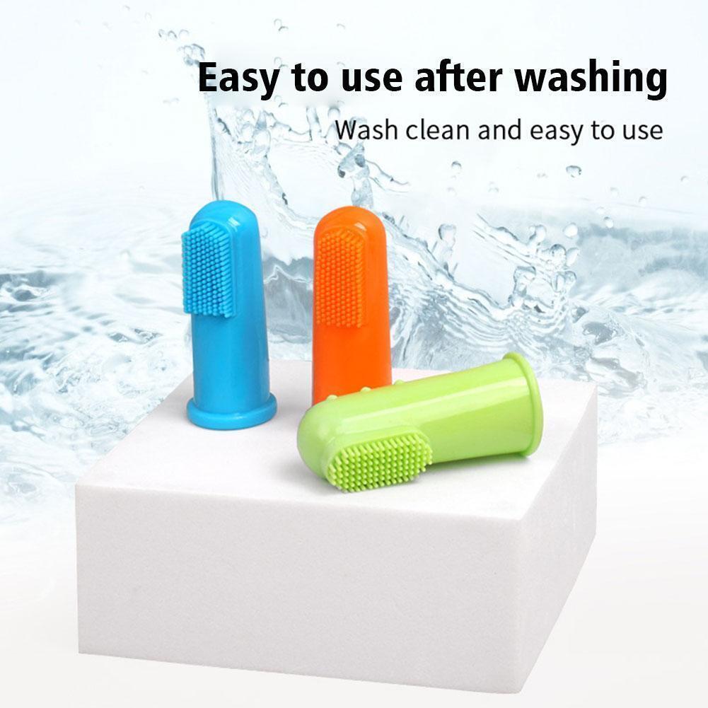 Dog Cat Finger Toothbrush Silicone Dental Brush Pet Teeth Cleaning Gum Massager Oral Care Tool Dogs Cats | Koossa