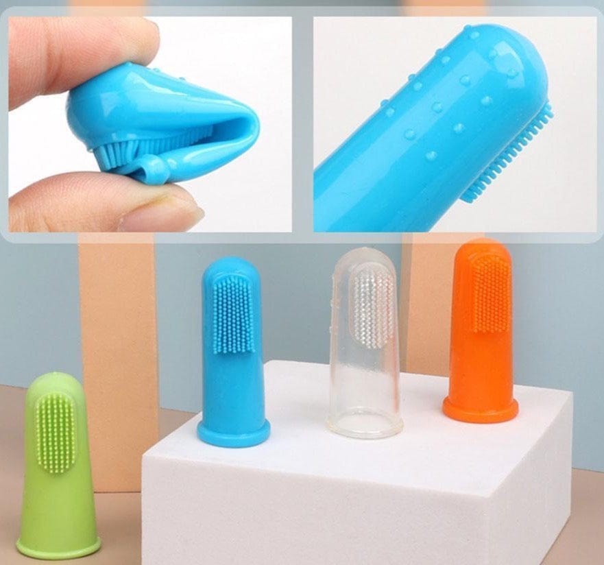 Dog Cat Finger Toothbrush Silicone Dental Brush Pet Teeth Cleaning Gum Massager Oral Care Tool Dogs Cats | Koossa