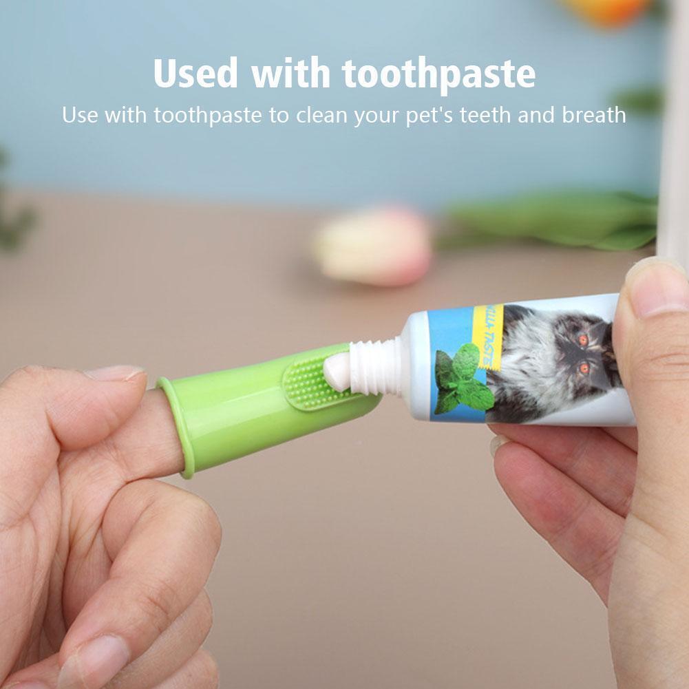 Dog Cat Finger Toothbrush Silicone Dental Brush Pet Teeth Cleaning Gum Massager Oral Care Tool Dogs Cats | Koossa