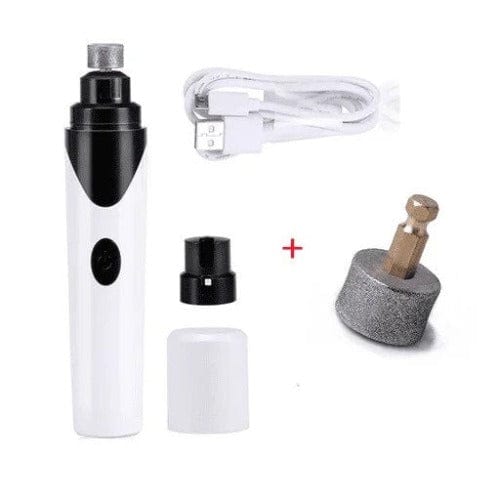 Pet Nail Grinder Electric USB Rechargeable 2-Speed Quiet Detachable Wheel Dog Cat Nail Trimmer Small Medium Large | Koossa