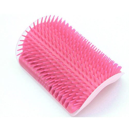 Cat Self-Grooming Brush Wall Corner Silicone Bristles Snap-On Massage Scratcher Hairball Reduction Indoor | Koossa