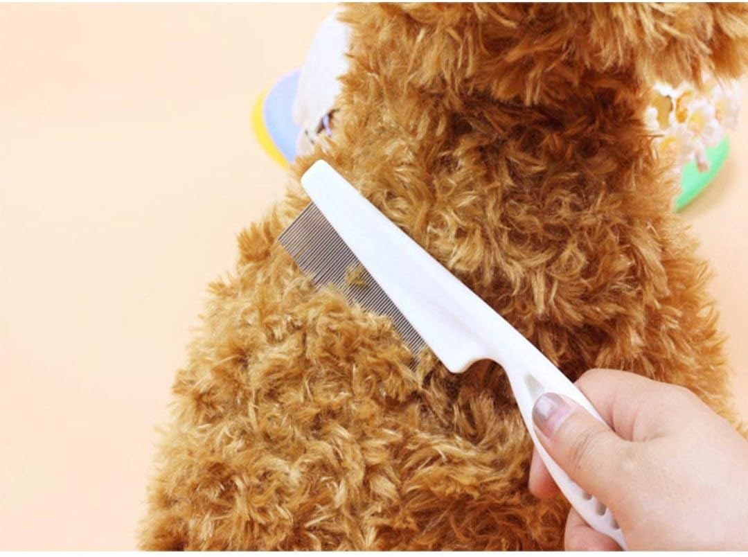 Pet Flea Comb Stainless Steel Fine Teeth Flea Egg Removal Dog Cat Grooming Comb All Breeds Easy Clean | Koossa
