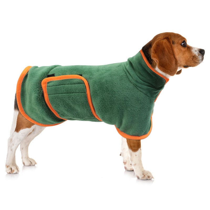 Dog Bath Towel Robe Microfibre Wrap XS–XL Velcro Fast-Dry Absorbent Bathrobe Post-Bath Drying Coat 6–90kg | Koossa