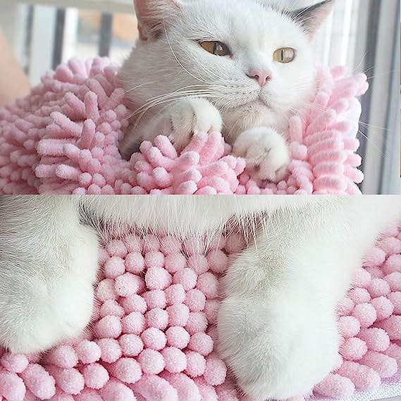 Dog Towel Microfibre Mitten Design Super Absorbent S M L Bath Drying Glove Pet Towel Machine Washable Mud Paw | Koossa