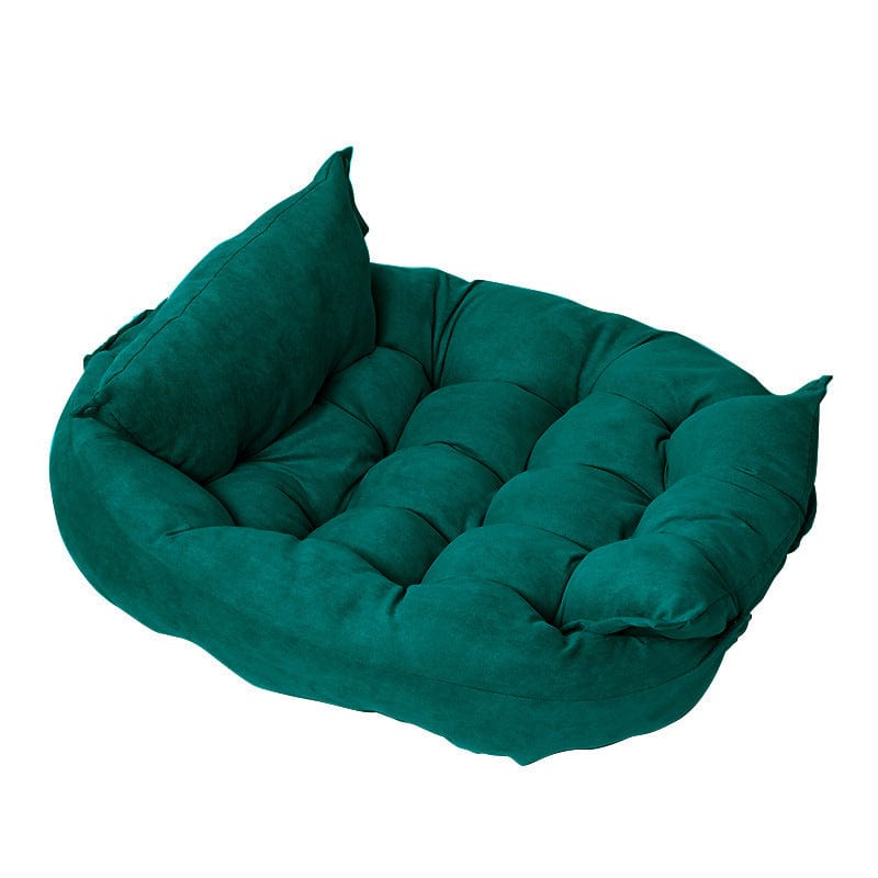 Dog Bed Convertible 3-in-1 Velvet Pearl Cotton Sofa Nest Mattress S–XL Joint Support Washable Luxury Dog Sofa | Koossa